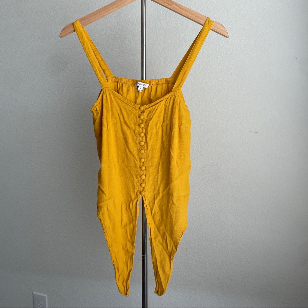 Madewell Mustard Yellow Elastic-Waist‎ Top